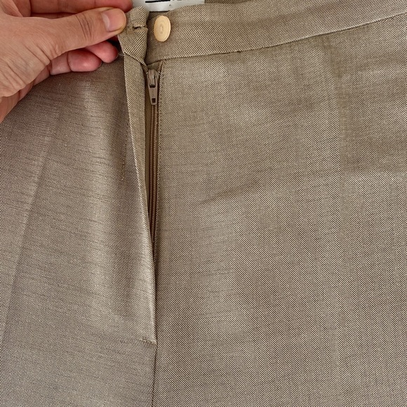 Beige Wide Leg Pants - Picture 8 of 12